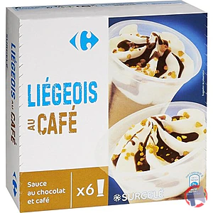 Rappel produit Coupes Liégeois Café (x6) Carrefour 720mL Carrefour