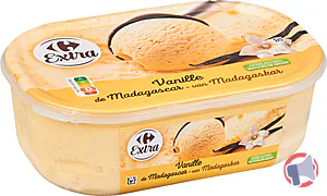 Rappel produit Bac Vanille de Madagascar 1L Carrefour Extra