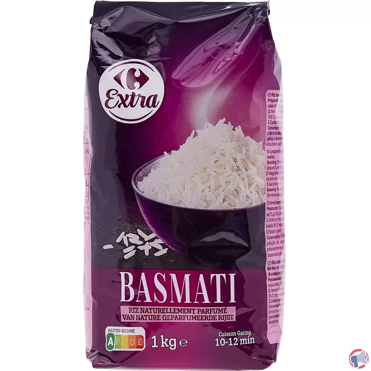 Rappel de riz basmati de la marque Carrefour Extra pour risque de présence d'insectes