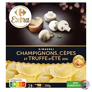 Rappel produit GIRASOLI CHAMPIGNON TRUFFE/GIRASOLI PARMIGIANO CARREFOUR EXTRA