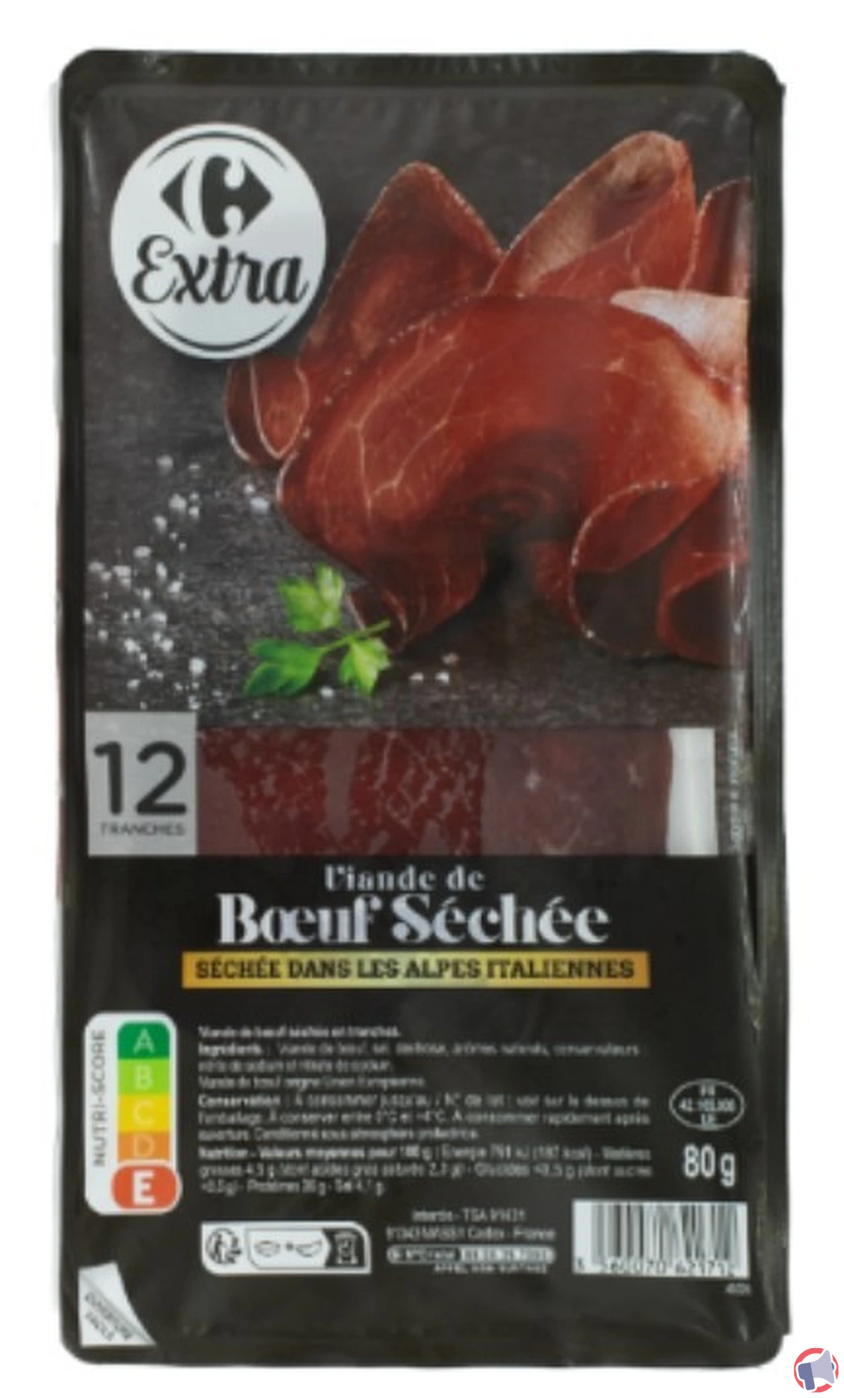 Carrefour extra viande de bœuf séchée : rappel produit et précautions à prendre