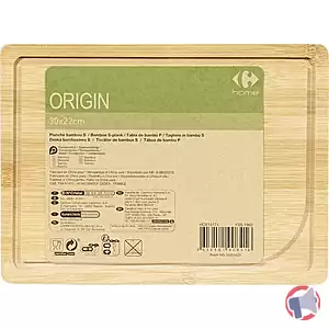 Rappel produit Planche bambou Carrefour Home