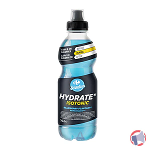Rappel produit HYDRATE ISOTONIC BLUEBERRY FLAVOUR Carrefour