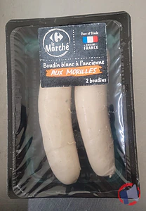 Rappel produit BOUDIN BLANC A L'ANCIENNE AUX MORILLES CARREFOUR LE MARCHE