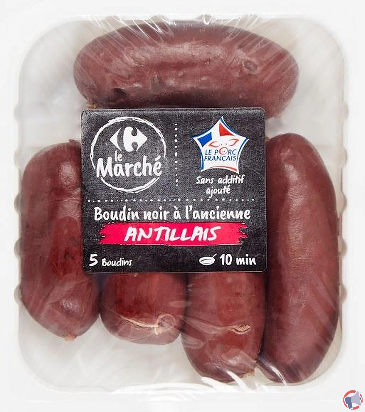 Rappel de produit : Boudin noir à l'ancienne antillais Carrefour Le Marché