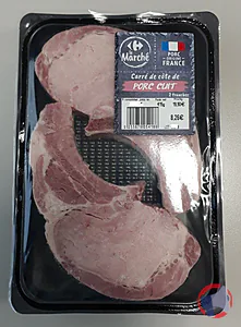 Rappel produit CARRE DE COTE DE PORC CUIT CARREFOUR LE MARCHE