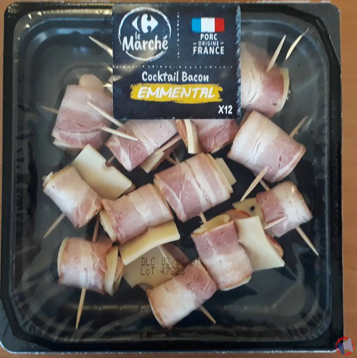 Rappel produit : carrefour marché cocktail bacon emmental, ne le consommez pas