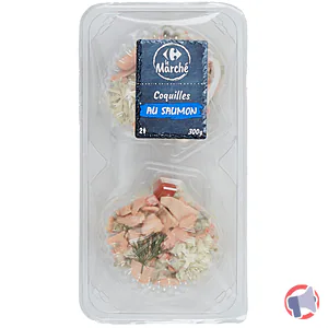 Rappel produit Coquilles au saumon Carrefour le Marché
