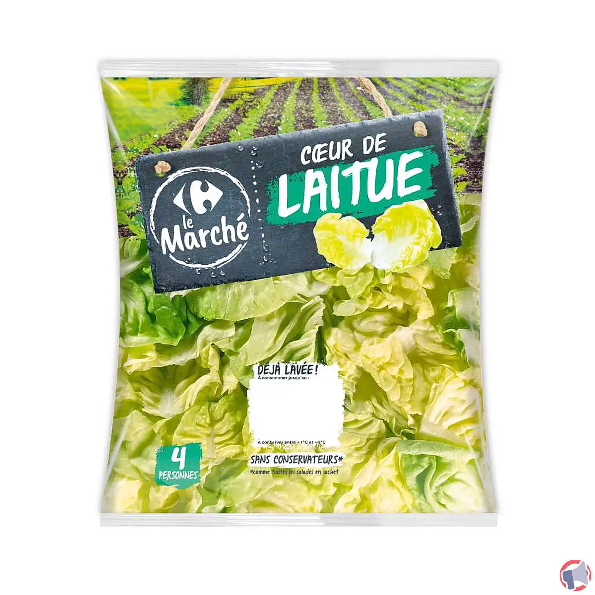 Rappel de laitues Carrefour le marché pour risque de listériose