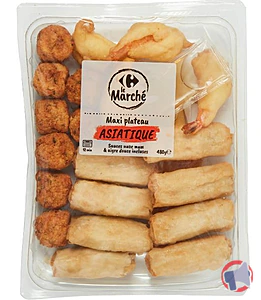Rappel produit MAXI PLATEAU ASIATIQUE 480G Carrefour Le Marché