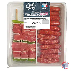 Rappel produit Merguez et plateaux grill CARREFOUR LE MARCHE