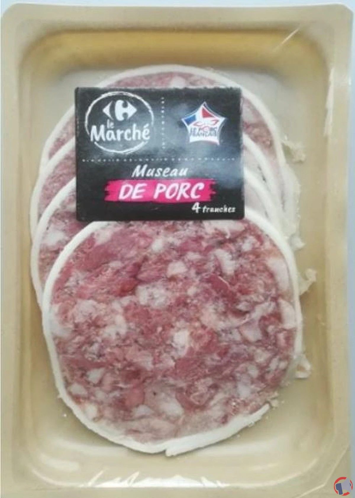 Rappel de produit : museau de porc Carrefour Le Marché pour risque de listériose