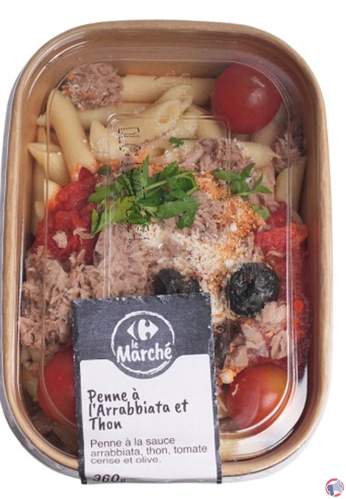 Rappel du produit Carrefour Marché Penne Arrabbiata Thon 350g : risques et précautions