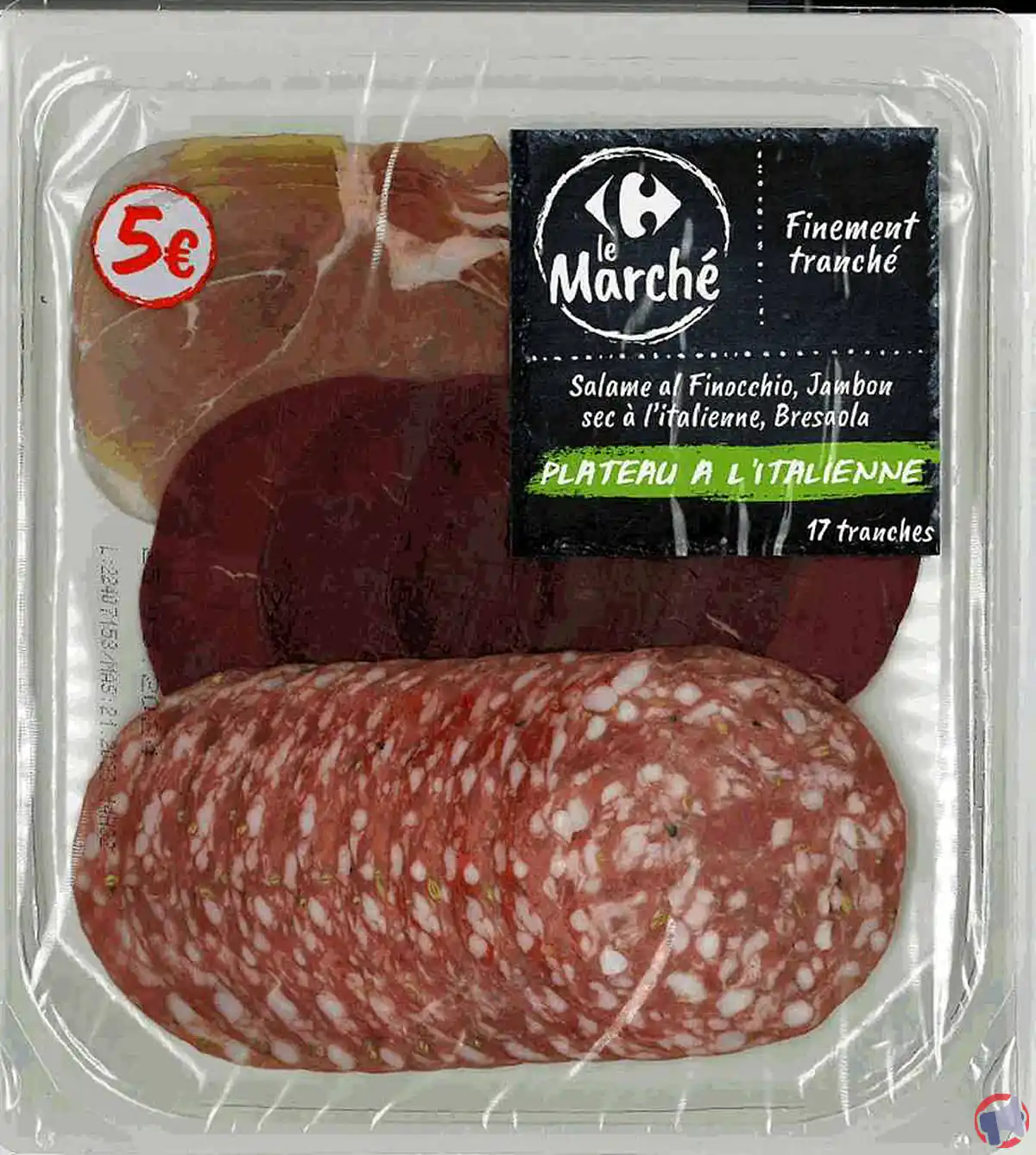 Rappel de produit : plateau de charcuterie à l'italienne Carrefour Le Marché