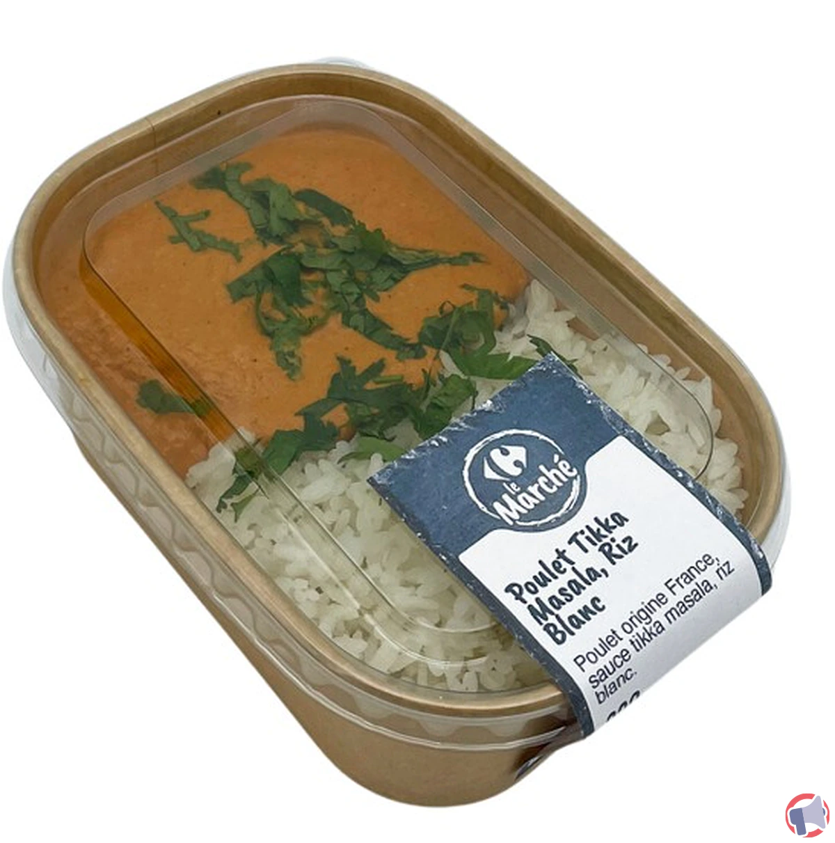 Rappel du produit carrefour marché poulet tikka masala 330g