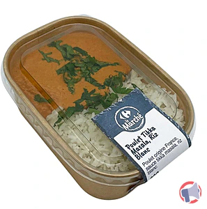 Rappel produit POULET TIKKA MASALA 330G CARREFOUR LE MARCHE