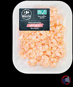 Rappel produit Queues de crevettes NATURES décortiquées sans sulfites ajoutés Carrefour Le Marché