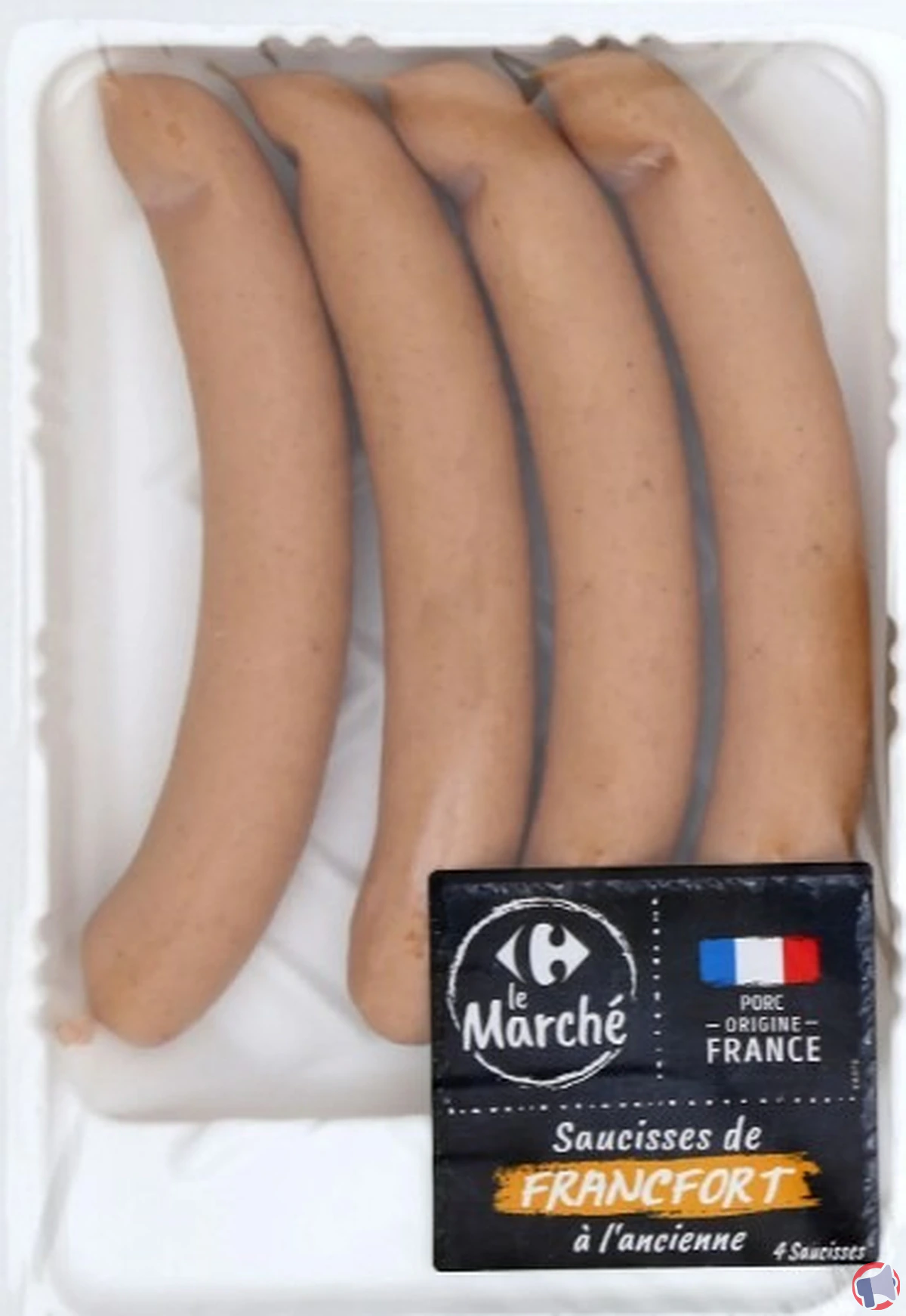 Rappel produit : Carrefour, marche saucisse francfort ancien