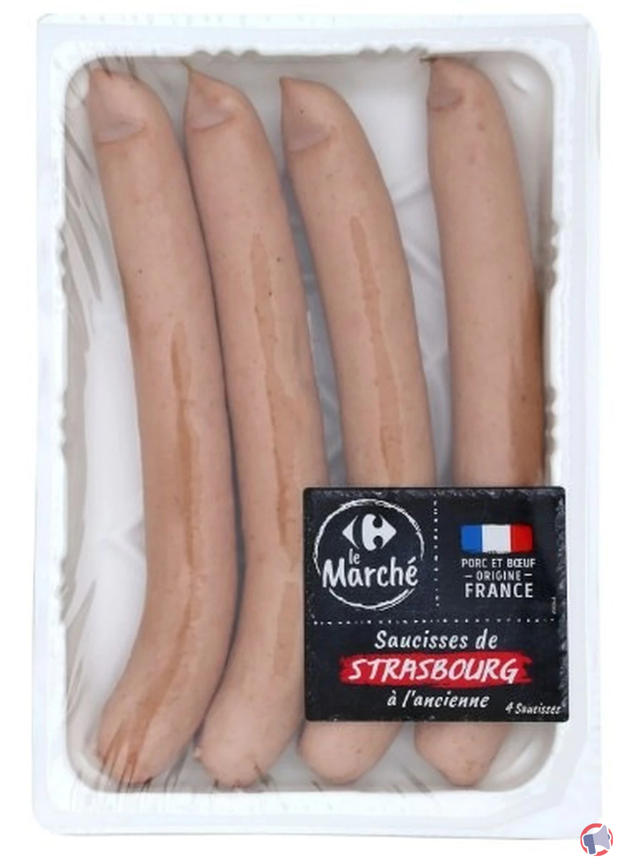 Rappel urgent concernant le marché saucisse strasbourg l’ancienne de carrefour