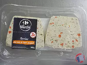 Rappel produit Terrine aux noix de Saint-Jacques Carrefour Le Marché