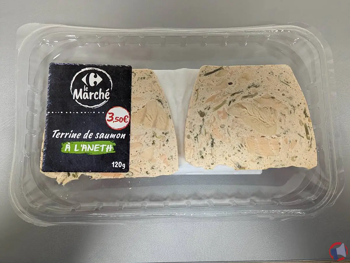 Rappel de produit : Terrine de saumon à l'aneth de la marque Carrefour le marché