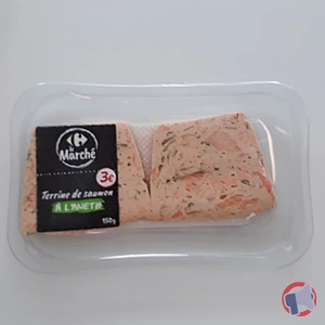 Rappel produit Terrine de saumon à l’aneth Carrefour Le Marché