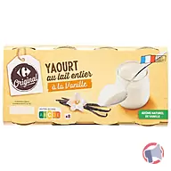 Rappel produit YAOURT AU LAIT ENTIER POT VERRE CARREFOUR ORIGINAL (photo numéro 2)