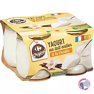 Rappel produit YAOURT AU LAIT ENTIER POT VERRE CARREFOUR ORIGINAL (photo numéro 3)