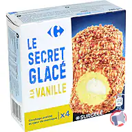Rappel produit Carrefour Le secret glacé à la vanille x4