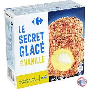 Rappel produit Le secret glacé à la vanille x4 Carrefour