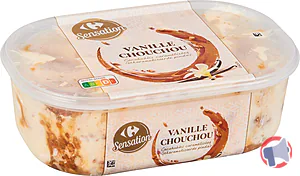 Rappel produit Bac Vanille Chouchou - cacahuètes caramélisées 900mL Carrefour Sensation