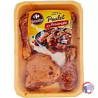 Rappel produit Gamme de cuisse avec portion de dos de poulet à la provençale Carrefour sensation (photo numéro 2)