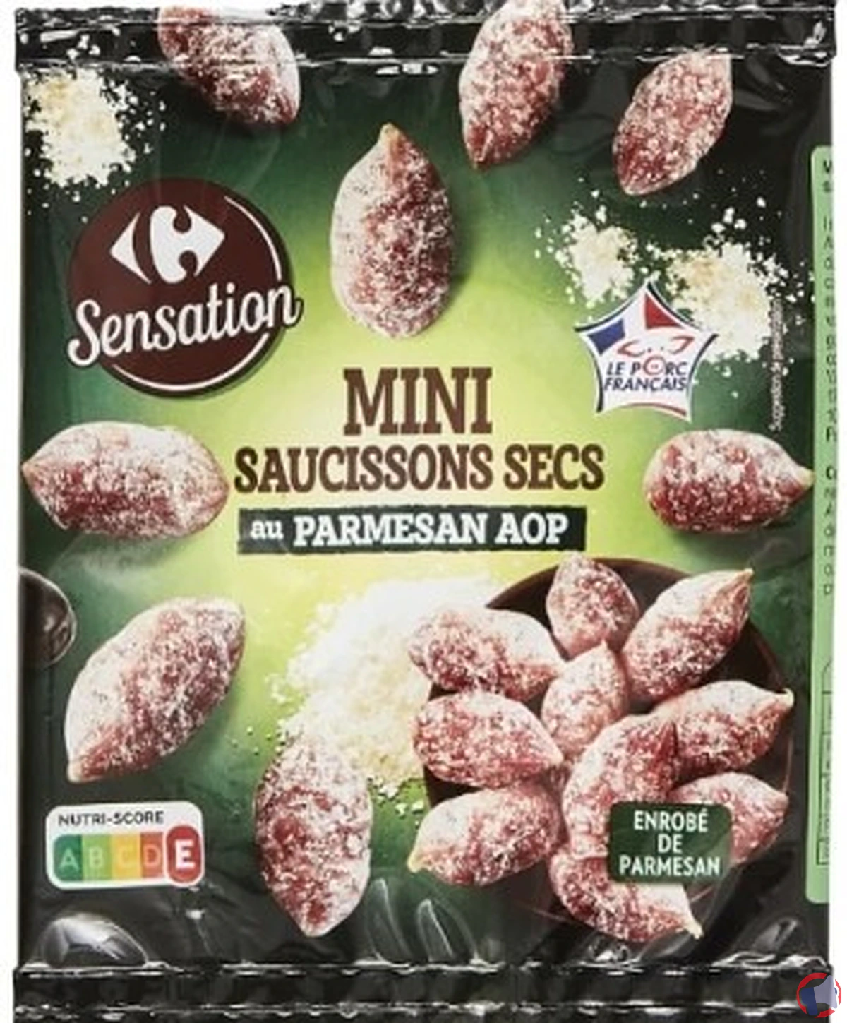 Rappel produit : Carrefour Sensation mini saucissons secs parmesan