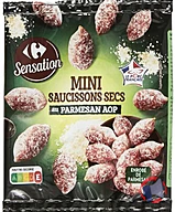 Rappel produit MINI SAUCISSONS SECS AU PARMESAN CARREFOUR SENSATION (photo numéro 1)