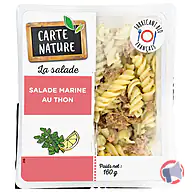 Rappel produit Salade marine au thon Carte Nature