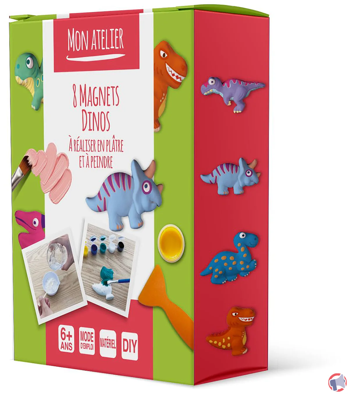 Rappel : Cartotheque Coffret 8 Magnets Dinos