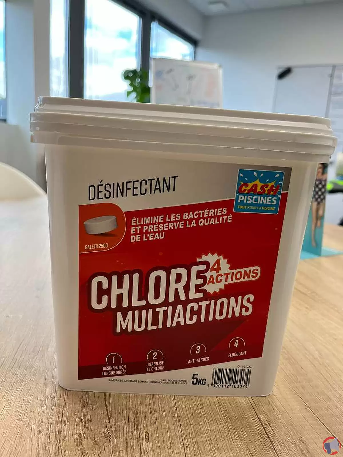 Rappel produit : Chlore Multiactions 4 Actions 5 Kgs de la marque Cash Piscines
