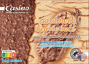 Rappel produit 4 maxi bâtonnets caramel beurre salé 308g / 400ml CASINO