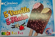 Rappel produit Bâtonnets vanille/fraise x10 – 380g CASINO CASINO (photo numéro 1)