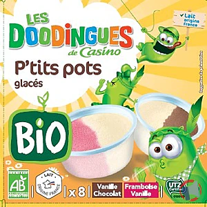 Rappel produit Petits pots glacés x8 480ml CASINO BIO DOODINGUES