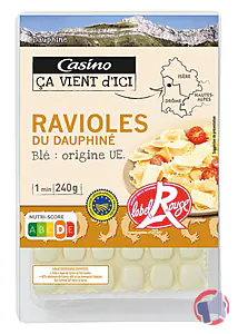 Rappel produit Ravioles Dauphiné Label Rouge 240g CASINO CA VIENT D'ICI CASINO CA VIENT D'ICI