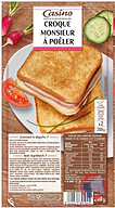 Rappel produit CROQUE MONSIEUR A POELER 200g CASINO CASINO (photo numéro 1)