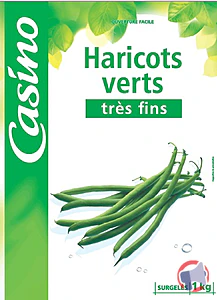 Rappel produit Haricots verts très fins surgelés 1kg Casino CASINO