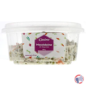 Rappel produit Macédoine de légumes - 300g - Casino Casino