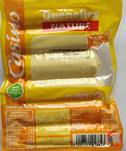 Rappel produit Quenelles nature aux œufs frais 240g CASINO CASINO
