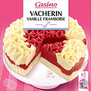 Rappel produit Vacherin Vanille Framboise 1L CASINO CASINO