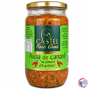 Rappel produit AXOA DE CANARD AU PIMENT D'ESPELETTE BOCAL 800G CASTEL ARTISAN CONSERVEUR