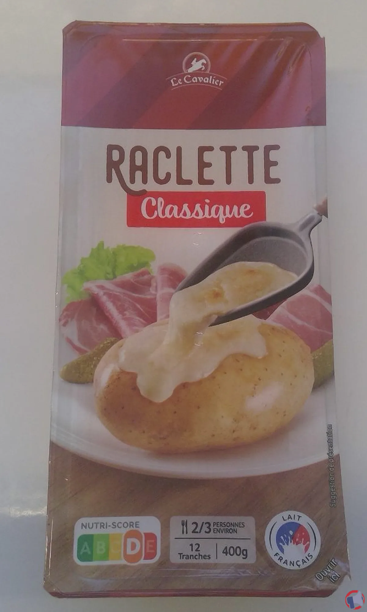 Rappel du cavalier raclette nature – informations essentielles