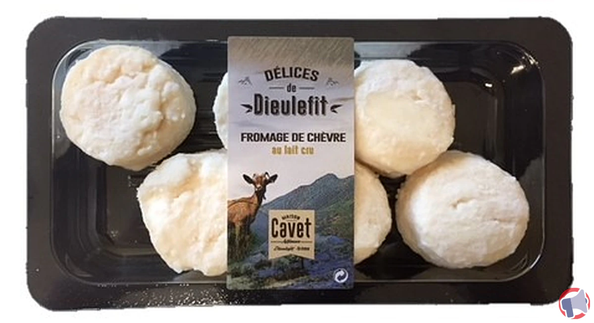 Rappel produit : chèvre chaud 150g de la marque Cavet Picodons