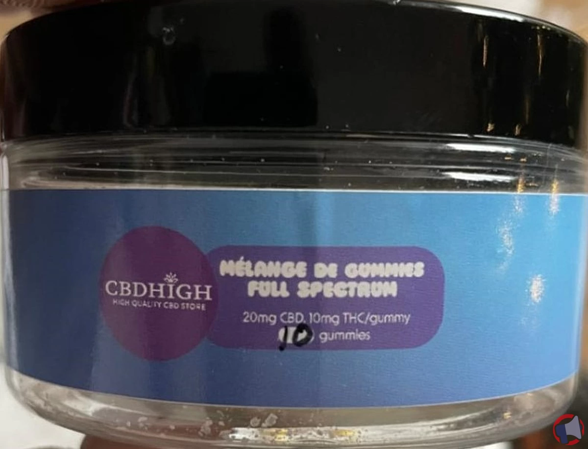 Rappel de produit : Gummies CBD Full Spectrum de la marque CBD HIGH